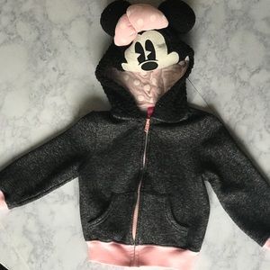 Super cute Minnie Mouse zip up hoodie